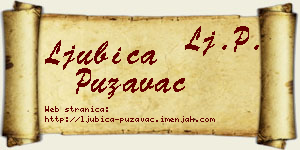 Ljubica Puzavac vizit kartica